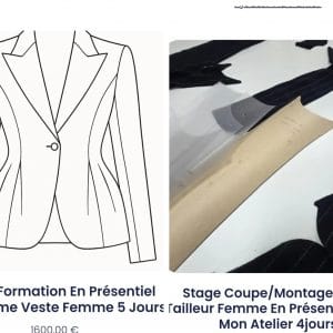 Duo formation modélisme/ montage veste tailleur femme 9 jours
