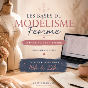 FORMATION bases du modélisme femme en visio sur 10 mois